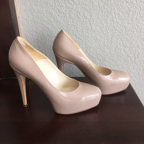 light pink platform heels